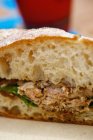 Pork Sandwich on Bread — Stock Photo