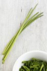 Whole and chopped Chives — Stock Photo