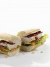 Club sandwiches with chicken — Stock Photo