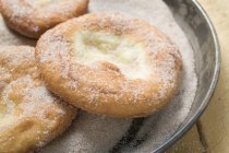 Bavarian doughnuts in pan — Stock Photo