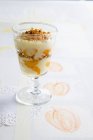Crème vanille aux abricots — Photo de stock