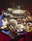 Тарілка різдвяного печива — стокове фото