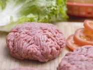 Ingredientes para fazer hambúrguer — Fotografia de Stock
