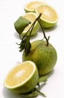 Свіжий зелений мандаринами — стокове фото