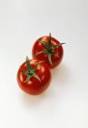 Dos tomates rojos - foto de stock