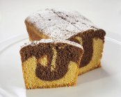 Marble loaf cake — Stock Photo
