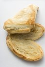 Puff pastry turnover and palmier — Stock Photo