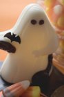 White chocolate ghost — Stock Photo