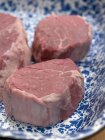 Fresh raw beef medallions — Stock Photo