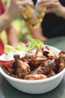 Grilled chicken wings — Stock Photo