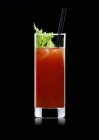 Bloody Mary with straw — Stock Photo