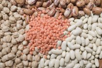Borlotti and white beans with chickpeas — Stock Photo