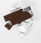Темный шоколад из серебра — стоковое фото