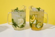 Mojito in Glass Pitchers — Stock Photo