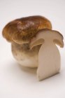 Whole cep and slice — Stock Photo