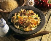 Nasi goreng dish with rice — Stock Photo