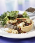Mediterranean vegetable tart — Stock Photo
