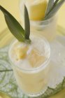 Fruity pineapple drinks — Stock Photo