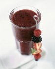 Glass of berry juice — Stock Photo