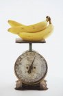 Bananas on Old Metal Scale — Stock Photo