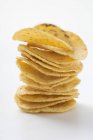 Tortilla chips impilati — Foto stock