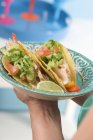 Two chicken tacos — Stock Photo