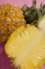 Halved Baby pineapple — Stock Photo
