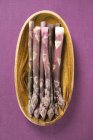 Purple asparagus branches — Stock Photo