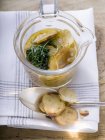 Soupe bretzel aux oignons — Photo de stock