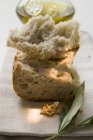 Morceaux de pain blanc — Photo de stock