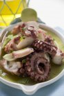 Салат из осьминога с сельдереем — стоковое фото