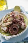 Octopus salad with celery — Stock Photo