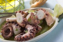 Салат из осьминога с сельдереем — стоковое фото