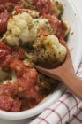 Cauliflower and tomato bake — Stock Photo