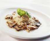 Risotto-Reis mit Pilzen — Stockfoto
