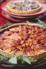 Crostata di mele e mirtilli rossi — Foto stock