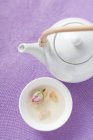 Bowl of rose tea — Stock Photo