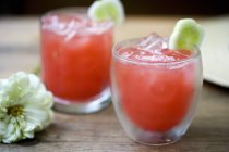 Two watermelon cocktails — Stock Photo
