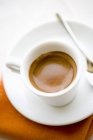 White cup of espresso — Stock Photo