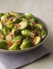 Sauteed Brussels Sprouts — Stock Photo