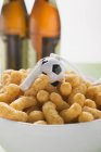 Peanut puffs with whistle — Stock Photo