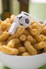 Peanut puffs with whistle — Stock Photo