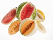 Anguria fresca con meloni — Foto stock