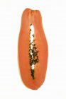 Tranche fraîche de papaye — Photo de stock