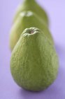 Three fresh ripe guavas — Stock Photo