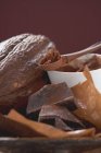 Cacao en polvo y chocolate - foto de stock