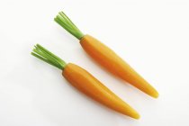 Zanahorias frescas blanqueadas - foto de stock