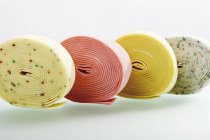 Closeup view of ribbons of chewing gum — Stock Photo