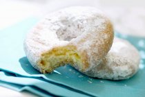 Two Powdered Doughnuts — Stock Photo
