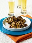 Карамельне гарбузове печиво з шоколадною дрібкою — стокове фото